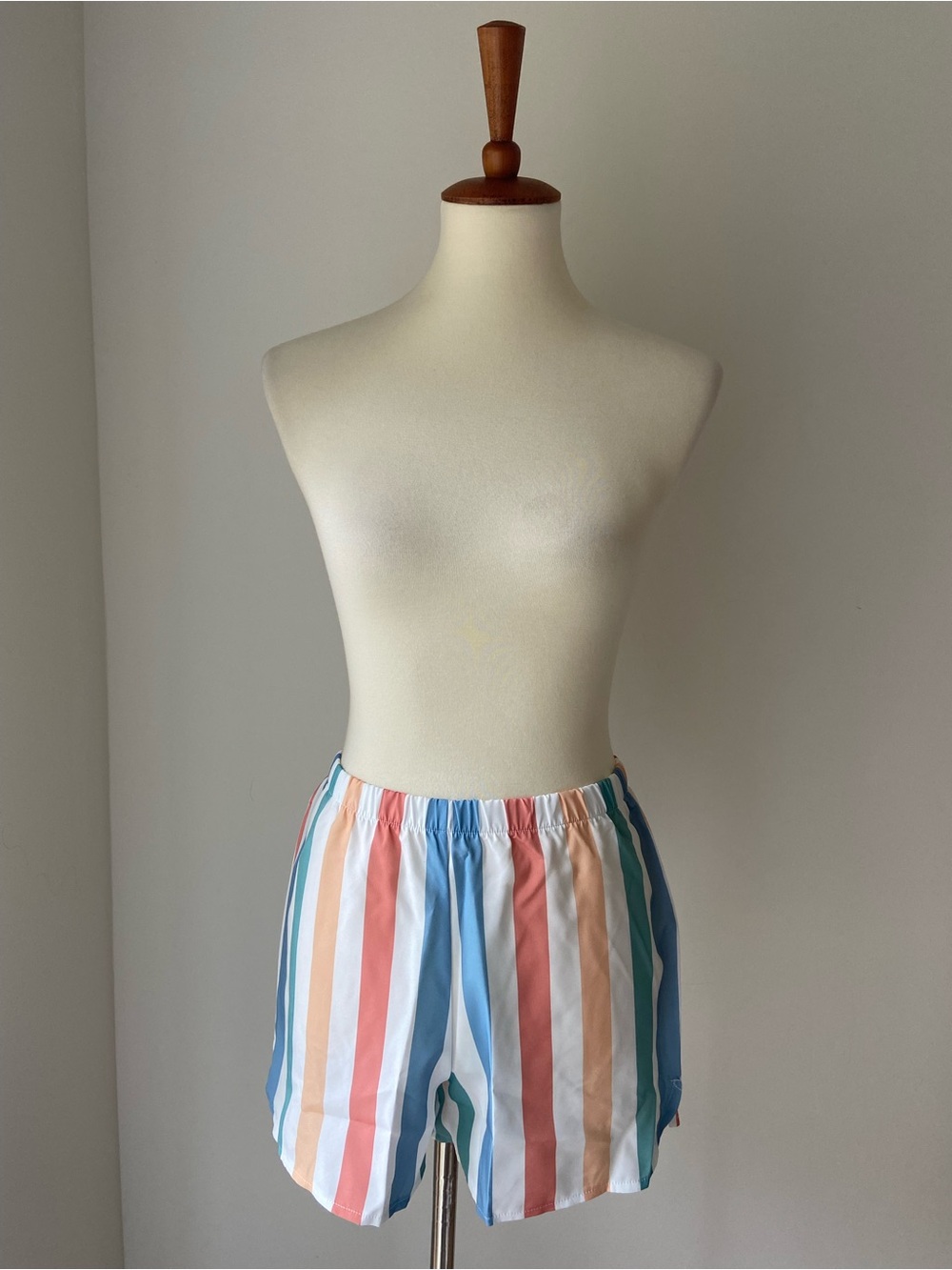 NWT Striped Pastel Cotton-Blend Pajama Set - Picture 6 of 10